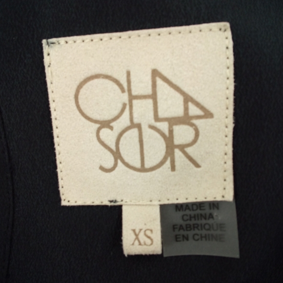 Chaser Black Silk Flouncy Surplice Romper Ruffle Feminine XS - Picture 4 of 13